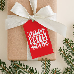 Etiquetas Para Regalos Festividad divertida para los Navidades del Polo N
