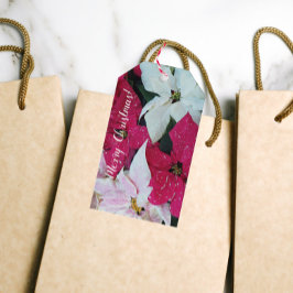 Etiquetas Para Regalos Festividad Festividad Poinsettias Floral