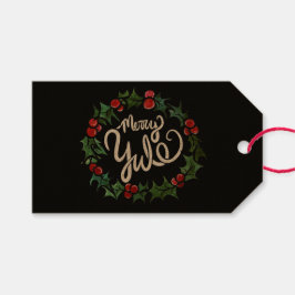Etiquetas Para Regalos Festividades de Merry Yule Pagan Bienaventurado Yu