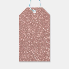 Etiquetas Para Regalos Fiesta con Patrón de Lunares de Color Rosa Sonroja