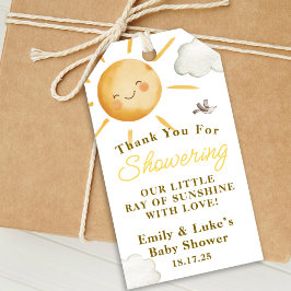 Etiquetas Para Regalos Fiesta de Baby Shower Neutral en cuanto al Género 