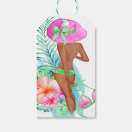 Etiquetas Para Regalos Fiesta de Bachelorette en Bikini