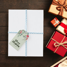 Etiquetas Para Regalos Fiesta de cena de Navidades con temática de follaj