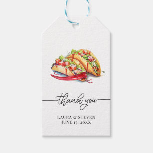 Etiquetas Para Regalos Fiesta de compromiso Tacos y Cervezas