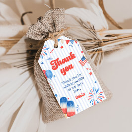 Etiquetas Para Regalos Fiesta de Cumpleaños - 4 de Julio