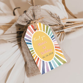 Etiquetas Para Regalos Fiesta de cumpleaños Boho Sunshine