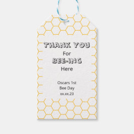 Etiquetas Para Regalos Fiesta de cumpleaños Bumble Bee Gracias a Favor Ta