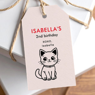 Etiquetas Para Regalos Fiesta de cumpleaños con COLORES PERSONALIZADOS ga