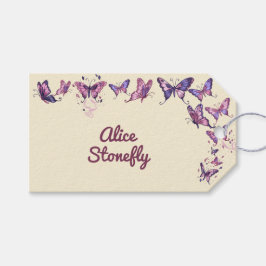 Etiquetas Para Regalos Fiesta de cumpleaños con mariposas