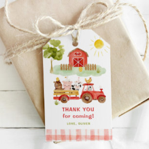 Etiquetas Para Regalos fiesta de cumpleaños de animales de granja