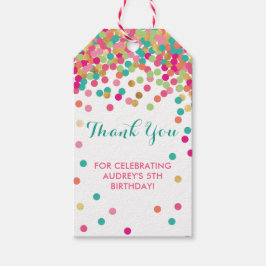 Etiquetas Para Regalos Fiesta de cumpleaños de chicas Gracias por favores