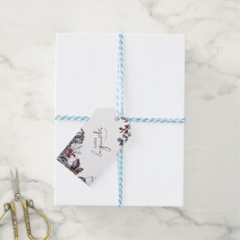 Etiquetas Para Regalos Fiesta de cumpleaños de Halloween con fantasía flo