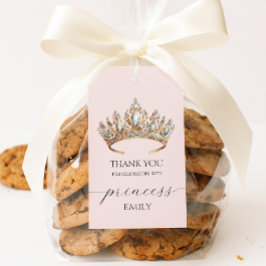 Etiquetas Para Regalos Fiesta de Cumpleaños de la Princesa Corona Real Ni