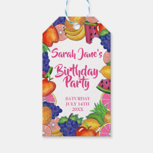Etiquetas Para Regalos Fiesta de cumpleaños de la sandía plástica de la f