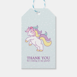 Etiquetas Para Regalos Fiesta de cumpleaños de las niñas Rainbow Unicorn
