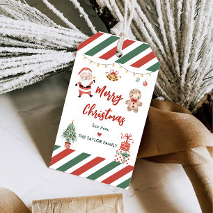 Etiquetas Para Regalos Fiesta de cumpleaños de los Navidades de Santa Coo