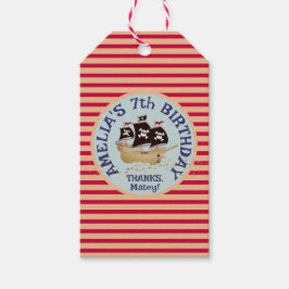 Etiquetas Para Regalos Fiesta de cumpleaños de los niños del barco pirata