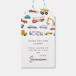 Etiquetas Para Regalos Fiesta de cumpleaños de Modern City Transportation