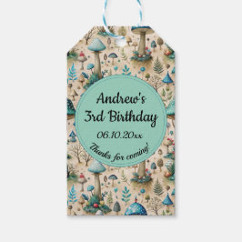 Etiquetas Para Regalos Fiesta de cumpleaños de Mushrooms Fairyland