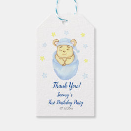 Etiquetas Para Regalos Fiesta de cumpleaños de niño con tema del oso lind