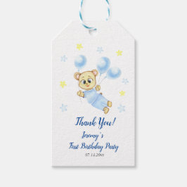 Etiquetas Para Regalos Fiesta de cumpleaños de niño con tema del oso lind