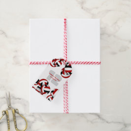 Etiquetas Para Regalos fiesta de cumpleaños de niños de voleibol negro ro