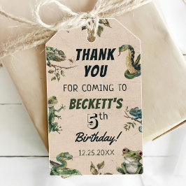 Etiquetas Para Regalos Fiesta de cumpleaños de un niño con temática repti