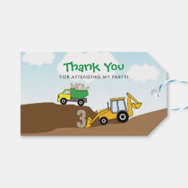 Etiquetas Para Regalos Fiesta de cumpleaños de un niño de la construcción