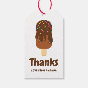 Etiquetas Para Regalos Fiesta de cumpleaños de verano de Popsicle de moda