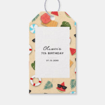 Fiesta de cumpleaños de verano del patrón Sandy Be