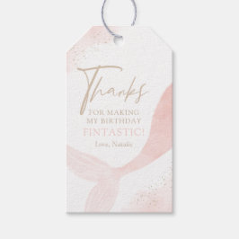Etiquetas Para Regalos Fiesta de cumpleaños del Chica de Sirenas Rosadas