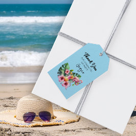 Etiquetas Para Regalos Fiesta de cumpleaños del flamenco tropical