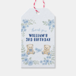 Etiquetas Para Regalos Fiesta de Cumpleaños del Osito de Peluche