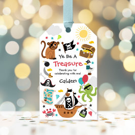 Etiquetas Para Regalos Fiesta de cumpleaños del pirata de barco pirata