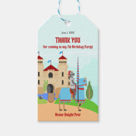 Etiquetas Para Regalos Fiesta de cumpleaños del Torneo de los Caballeros 