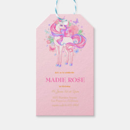 Etiquetas Para Regalos Fiesta de Cumpleaños del Unicornio Mágico