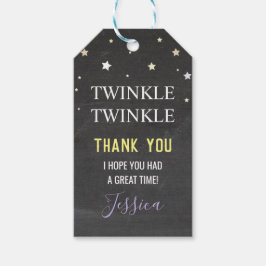 Etiquetas Para Regalos Fiesta de Cumpleaños Gracias Tags Twinkle Twinkle