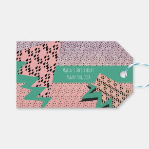 Etiquetas Para Regalos Fiesta de cumpleaños rosado para rebanar sandías g