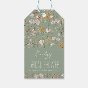 Etiquetas Para Regalos Fiesta de Despedida de Soltera Boho de Flores Silv