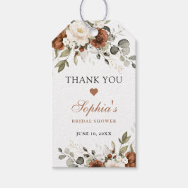 Etiquetas Para Regalos Fiesta de Despedida de Soltera Floral Óxido de Cre