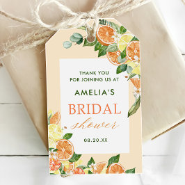 Etiquetas Para Regalos Fiesta de Despedida de Soltera Main Squeeze Citrus