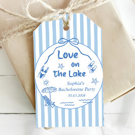 Etiquetas Para Regalos Fiesta de Despedida en el Lago Amor 