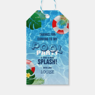 Etiquetas Para Regalos Fiesta de grupo de Guay Cumpleaños De Natación G