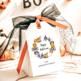 Etiquetas Para Regalos Fiesta de Ilustracion Cute Happy Halloween
