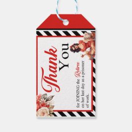 Etiquetas Para Regalos Fiesta de Jubilación de Pinup de Leyenda Retirada