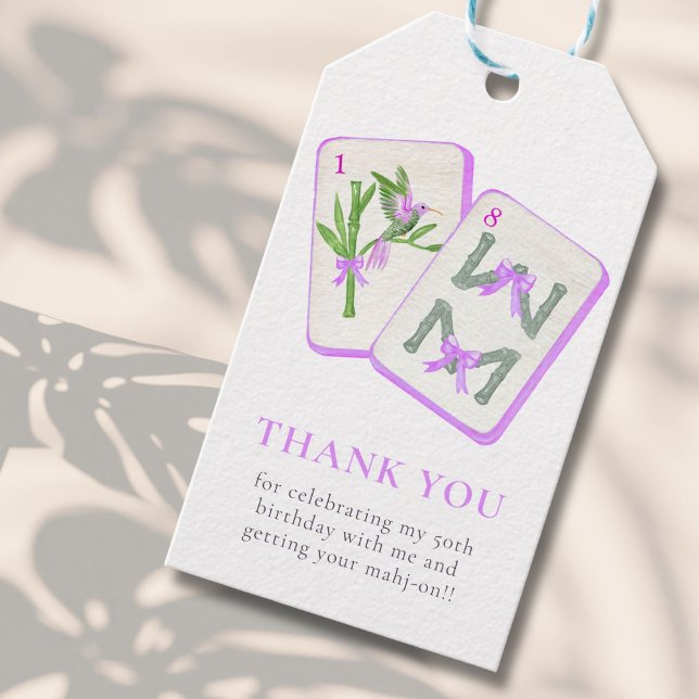 Etiquetas Para Regalos Fiesta de Mahjong (Subido por el creador)