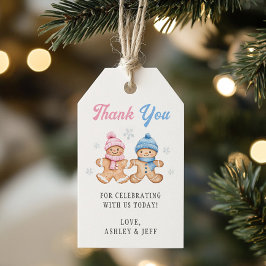 Etiquetas Para Regalos Fiesta de Revelación de Género de Gingerbread Grac