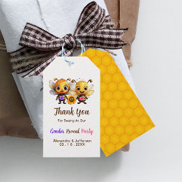 Etiquetas Para Regalos Fiesta de Revelación de Género Gracias a su bebé