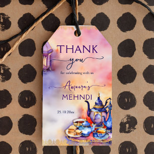 Etiquetas Para Regalos Fiesta de té árabe turco mehndi henna gracias