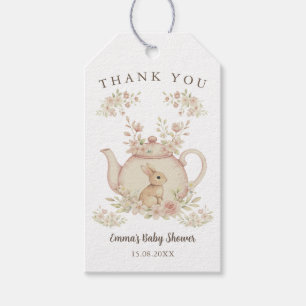 Etiquetas Para Regalos Fiesta de té de conejito neutral para baby shower
